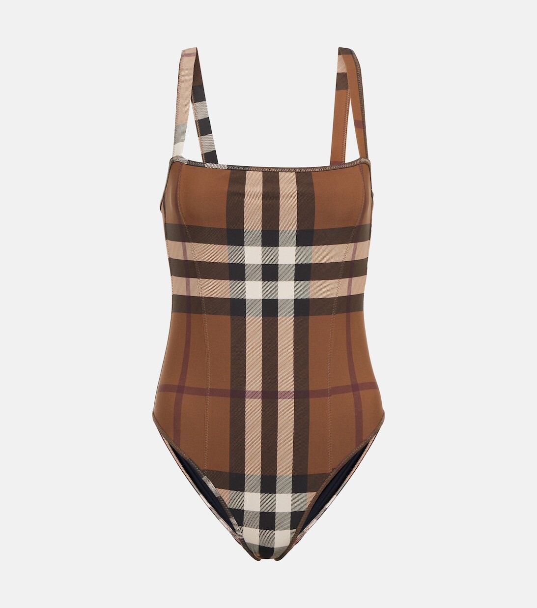 

Купальник в клетку Burberry BURBERRY, коричневый