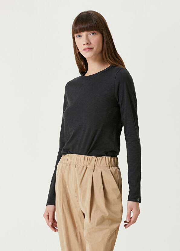

Футболка Slub с длинными рукавами Rag&Bone, черный