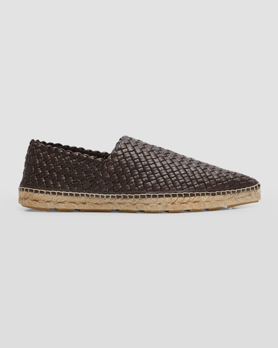 

Мужские кожаные эспадрильи Intreccio Bottega Veneta