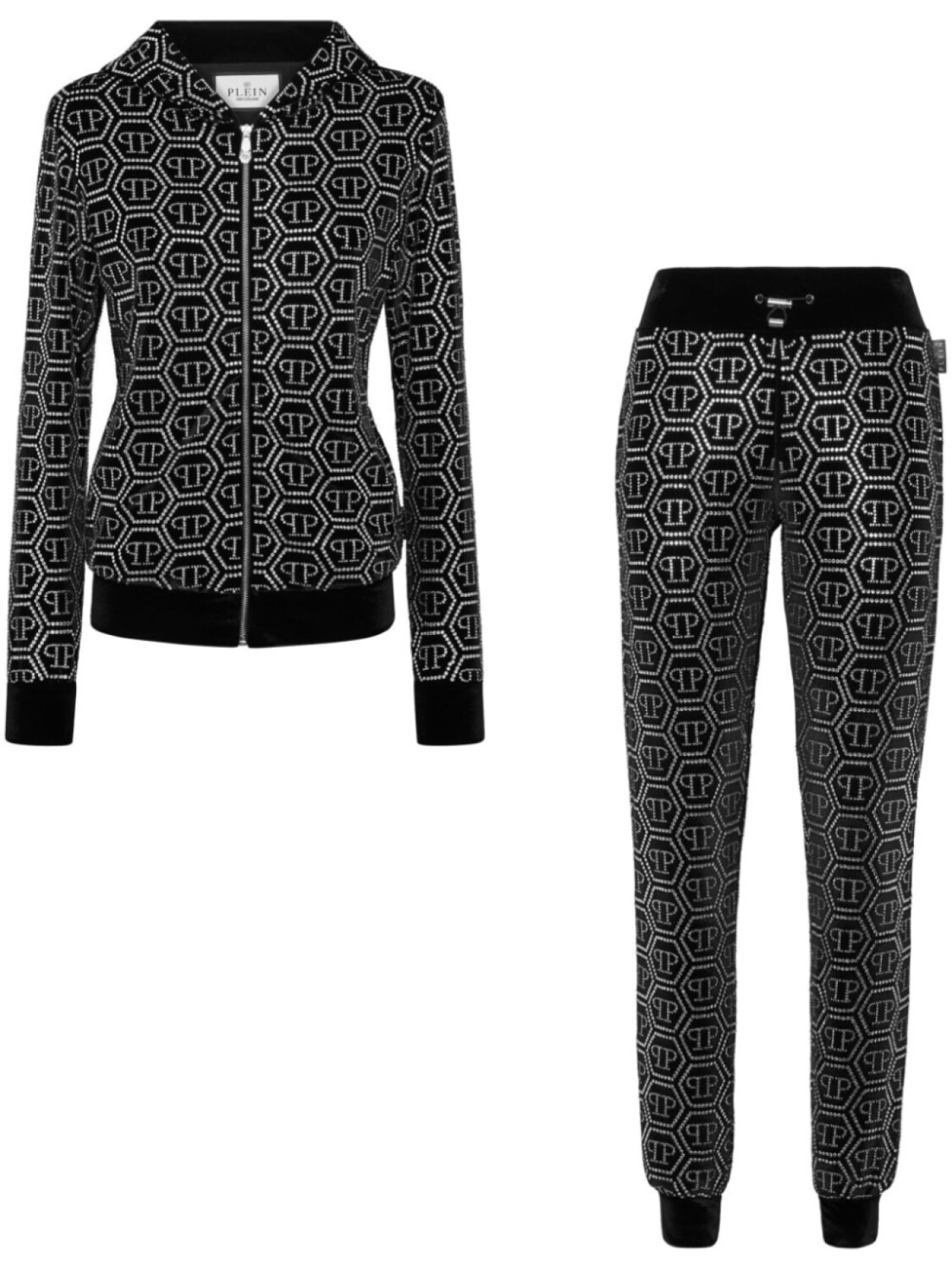 

Philipp Plein спортивный костюм с монограммой, черный