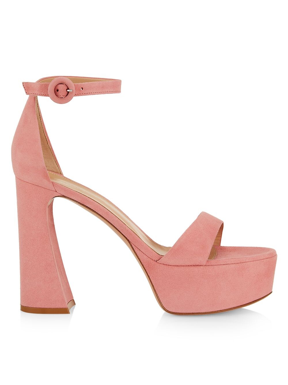 

Замшевые сандалии на платформе Holly 70MM Gianvito Rossi, кэмел