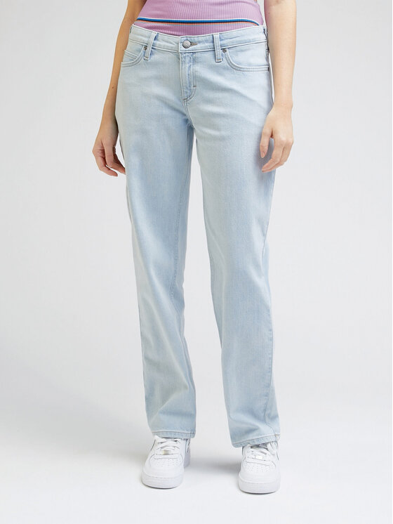 Джинсы прямого кроя Lee, синий джинсы whitney прямые заниженная посадка стрейч размер 31 черный