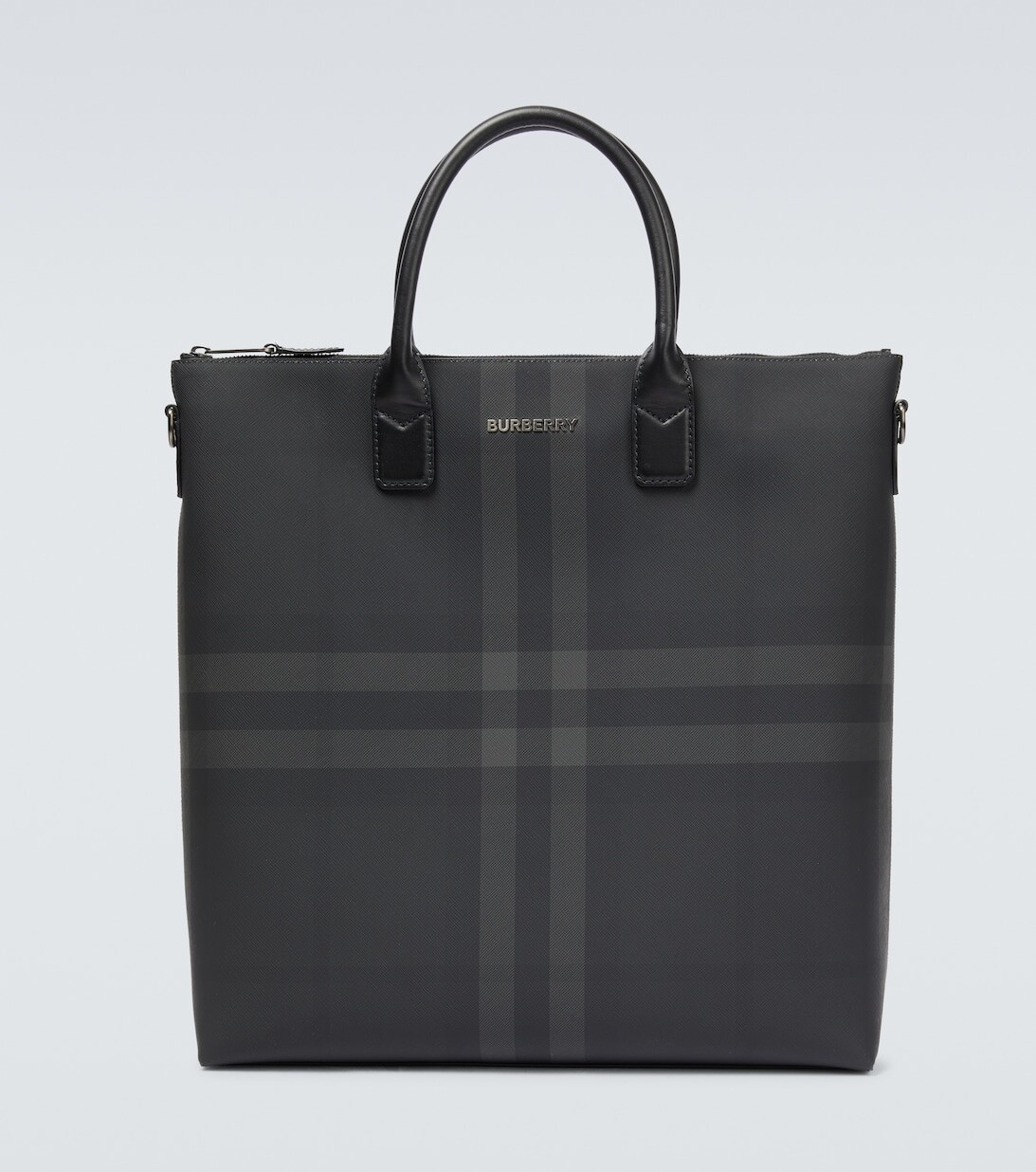 

Холщовая сумка-тоут London Check Burberry, черный