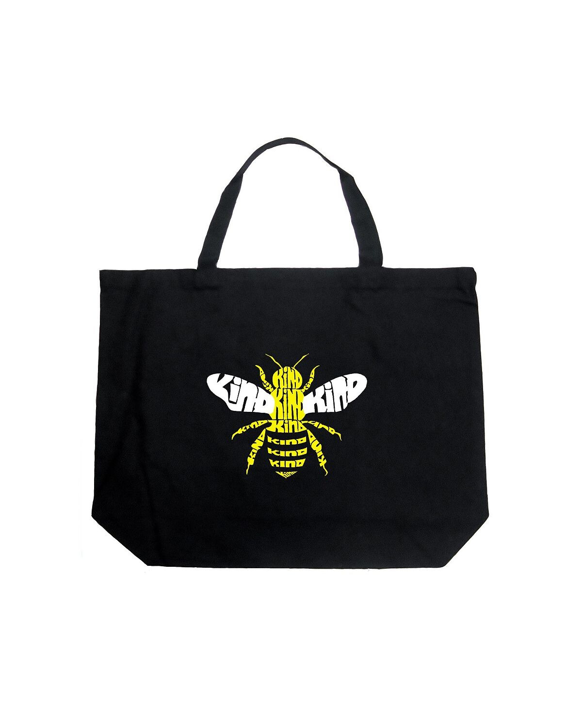 

Bee Kind — большая сумка-тоут Word Art LA Pop Art, черный