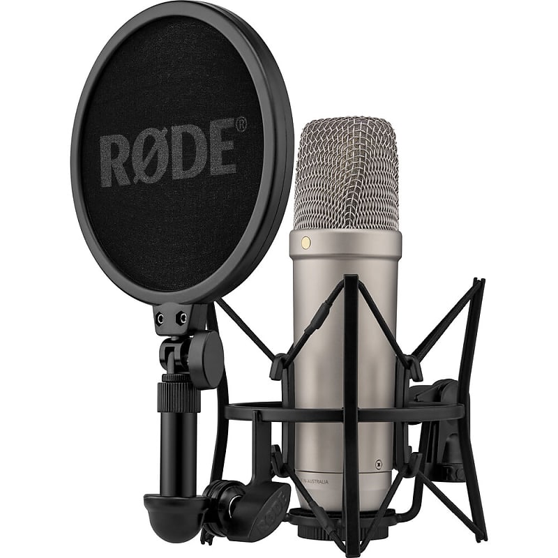 конденсаторный микрофон rode nt usb mini usb desktop condenser microphone Конденсаторный микрофон RODE NT1 Gen5 Hybrid USB Condenser Microphone - Silver