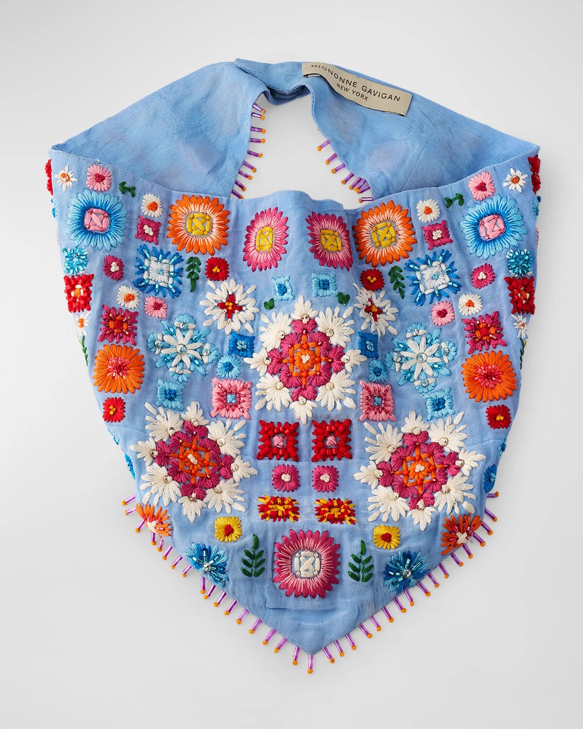 

Бандана Таза, расшитая бисером и вышивкой Mignonne Gavigan, цвет Multi