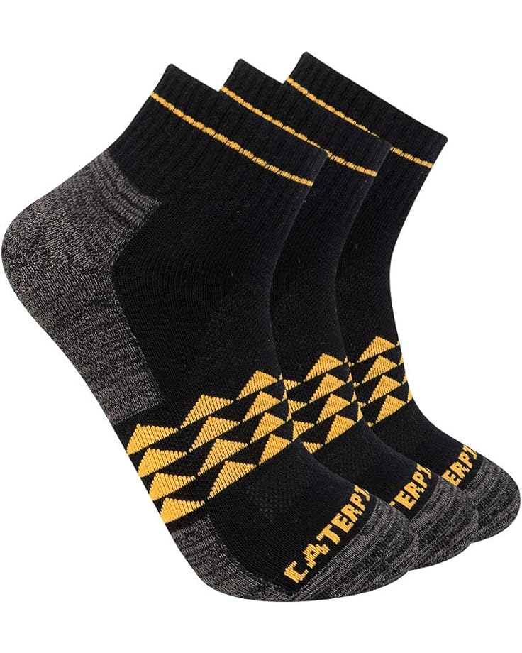 Носки Caterpillar 3-pack Half Cushioned Quarter Socks, цвет Black