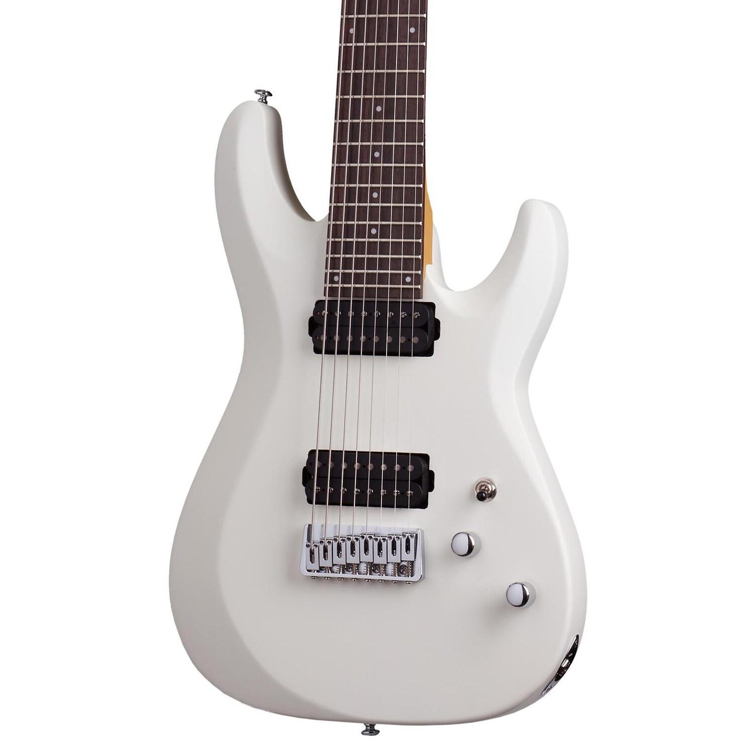 цена Schecter Guitar Research C-8 Deluxe Восьмиструнная электрогитара Satin White