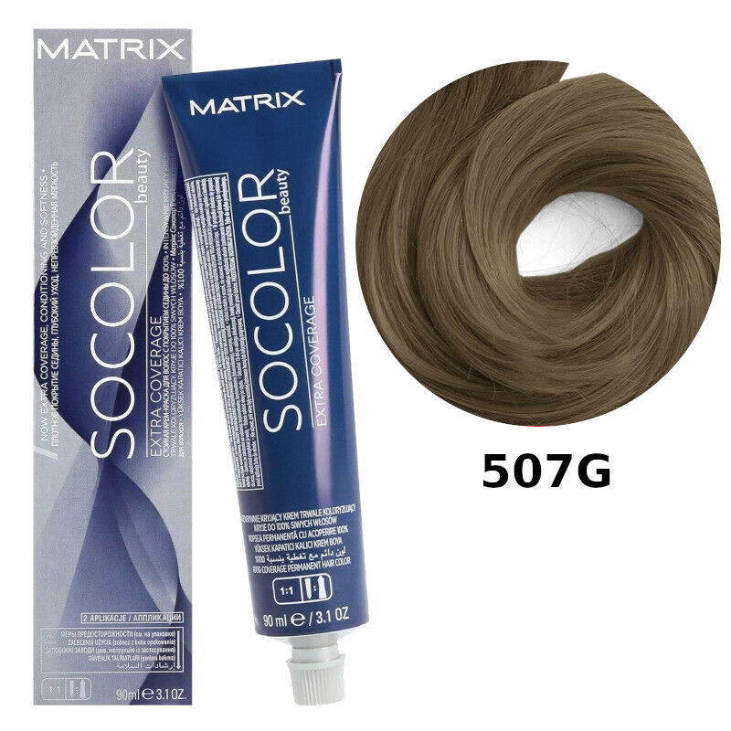 

Стойкая краска для волос 507г Matrix Socolor.Beauty Extra Coverage, 90 мл