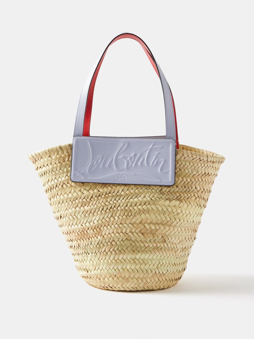 

Сумка-корзина loubishore из соломы и кожи Christian Louboutin, бежевый
