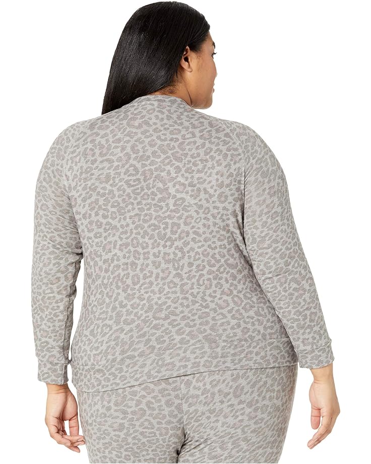 Пуловер Beyond Yoga Plus Size Favorite Raglan Crew Pullover, цвет Chai Cocoa Brown Leopard пуловер beyond yoga printed lux lounger raglan