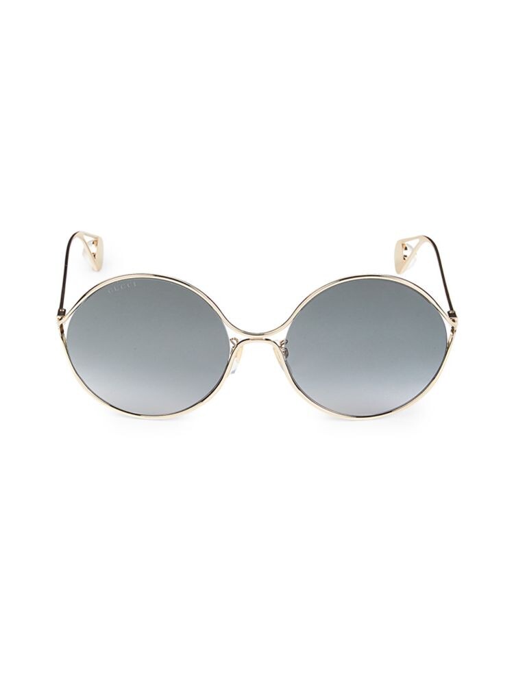 

Круглые солнцезащитные очки 60MM Gucci, золото