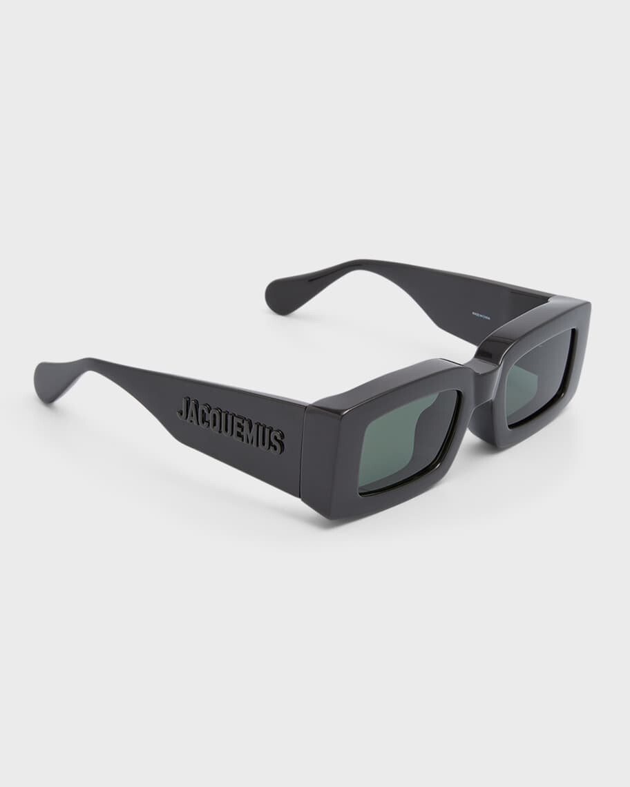 

Прямоугольные солнцезащитные очки Les Lunettes Tupi из ацетата Jacquemus