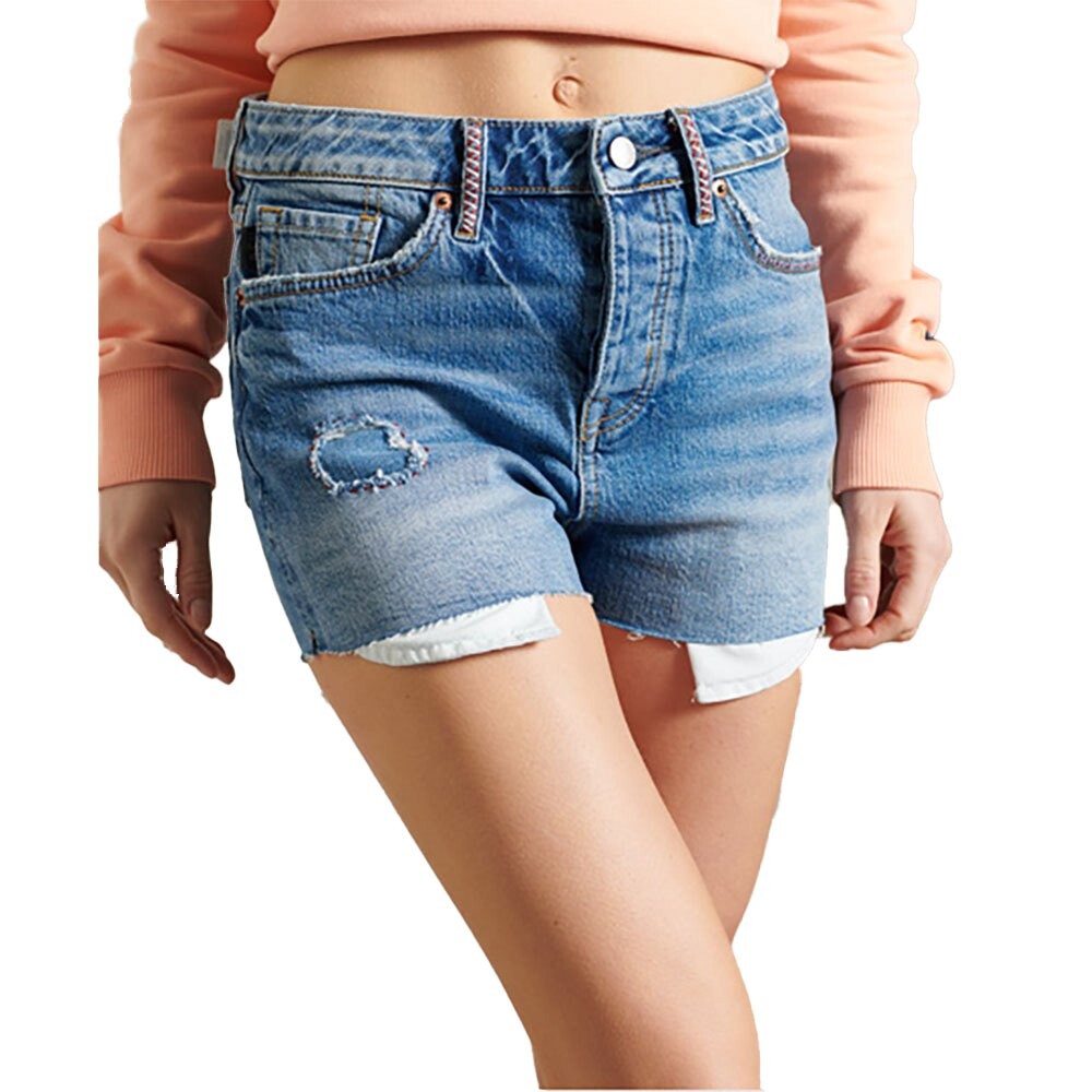 

Джинсовые шорты Superdry Skinny Hot, синий