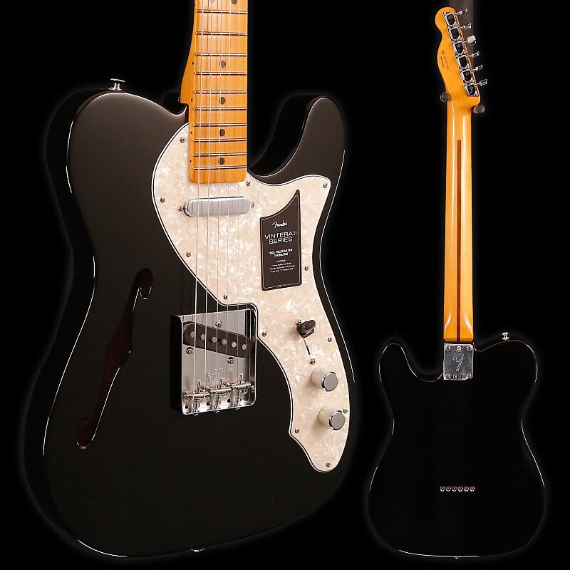 

Электрогитара Fender Vintera II 60S Telecaster, Thinline, Black 6lbs 8.8oz
