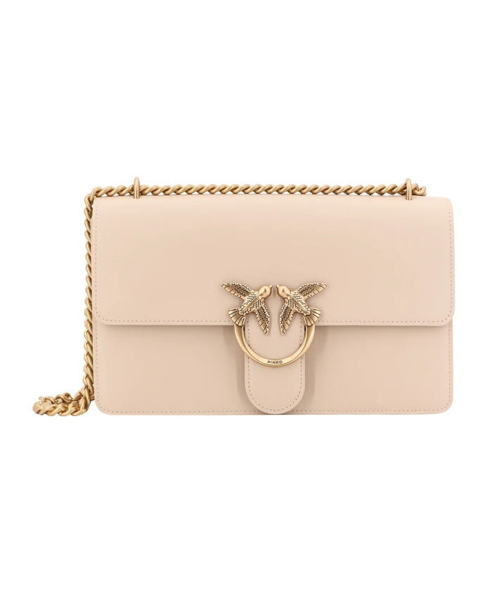 

Сумка через плечо с клапаном Pinko, бежевый