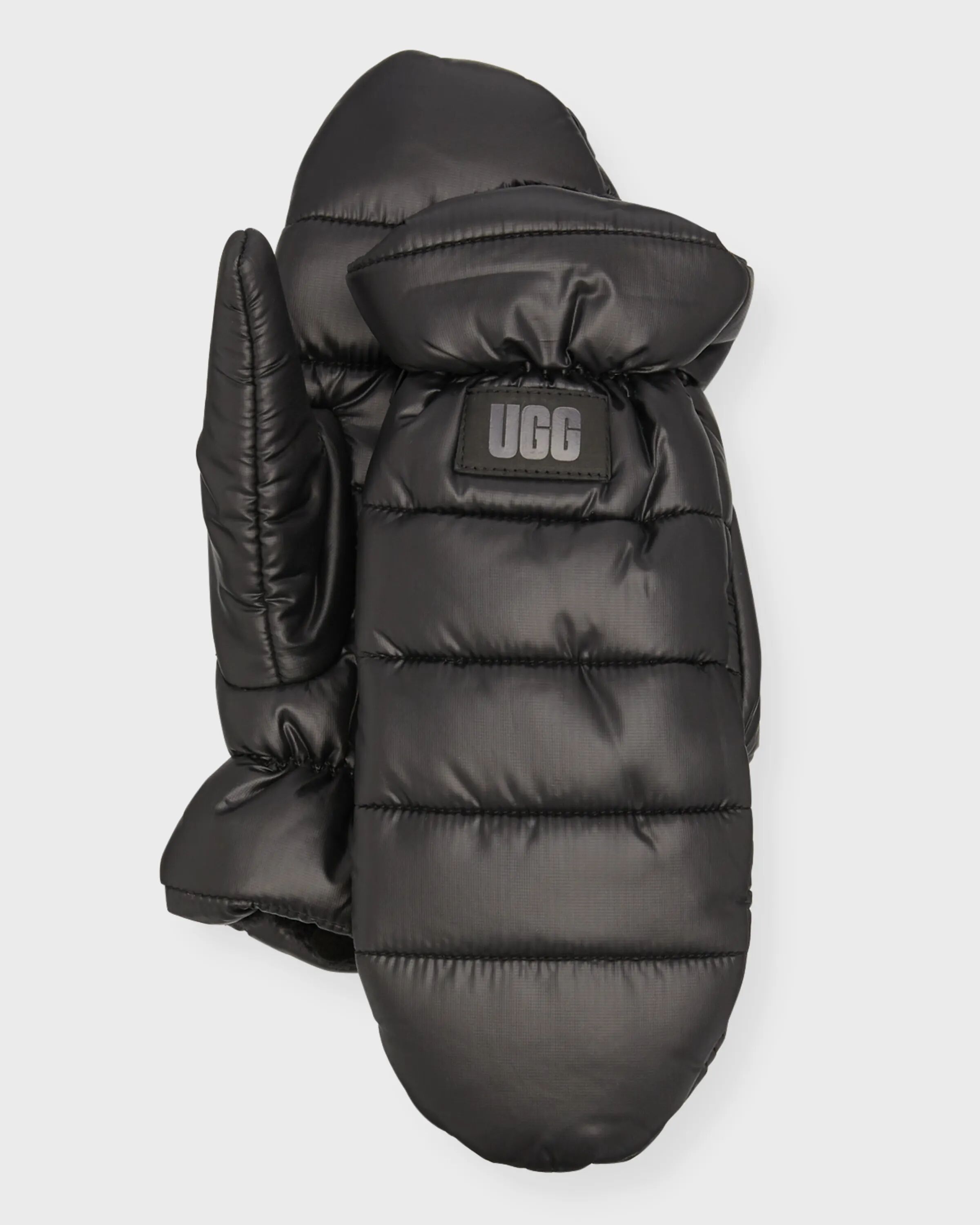 

Всепогодные пышные варежки с логотипом Ugg, цвет Blk Black