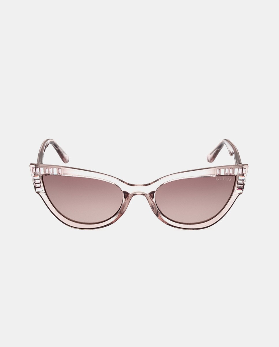 

Женские солнцезащитные очки «кошачий глаз» бежевого цвета Guess, бежевый