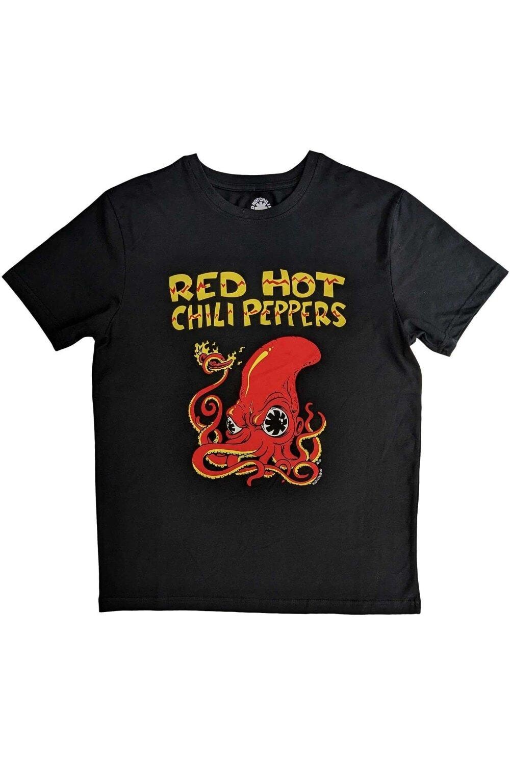 

Футболка с осьминогом Red Hot Chili Peppers, черный