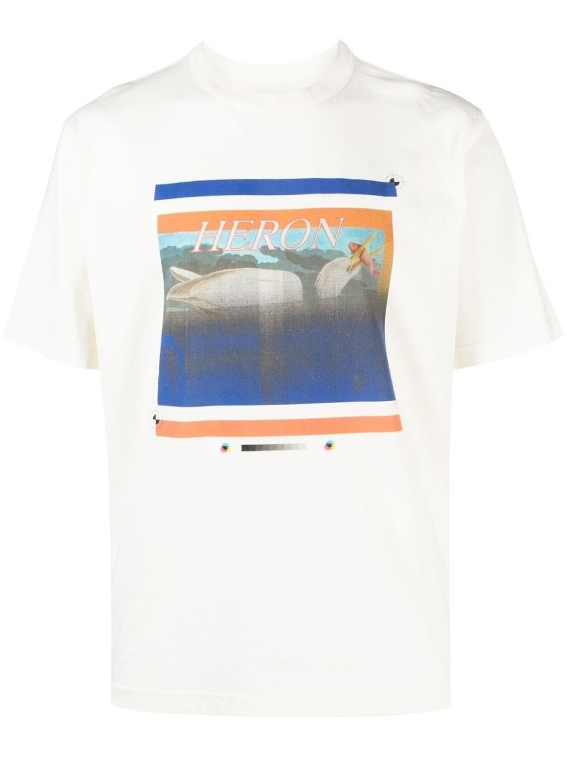 

Heron Preston футболка Misprinted с графичным принтом, белый