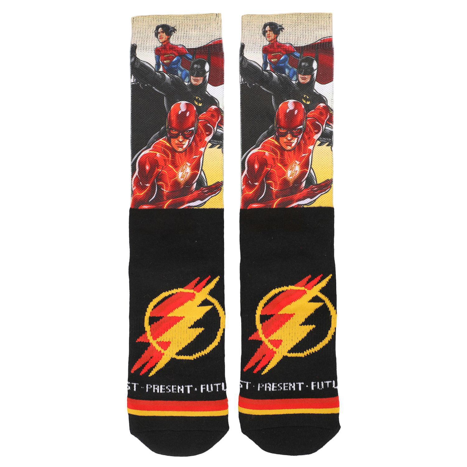 Мужские носки The Flash Superhero Athletic Crew Licensed Character