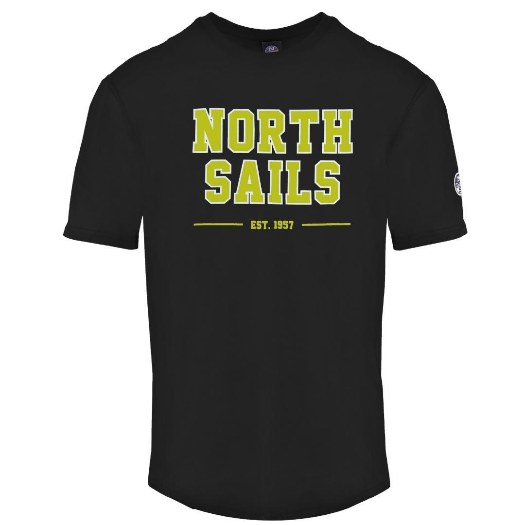Эст 1997 Черная футболка North Sails, черный grin alexander crimson sails