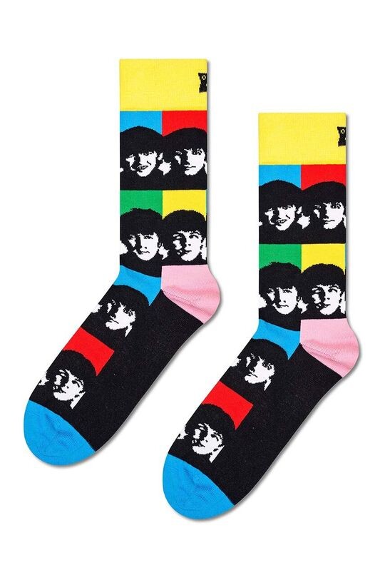 

Битлз все вместе теперь носок Happy Socks, черный