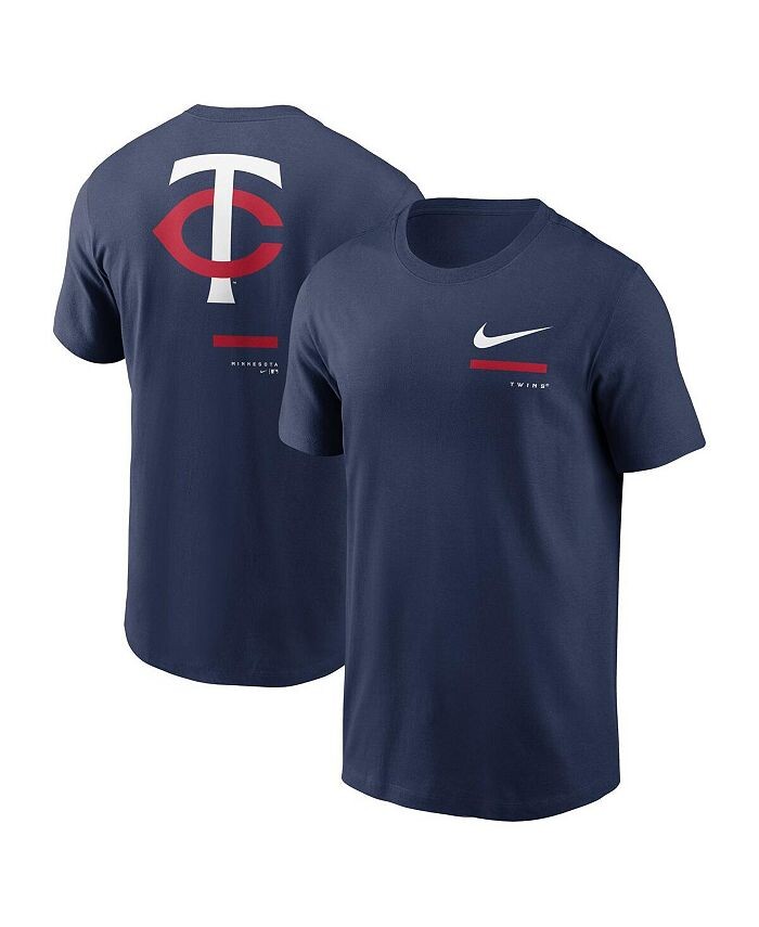

Мужская темно-синяя футболка через плечо Minnesota Twins Nike, синий