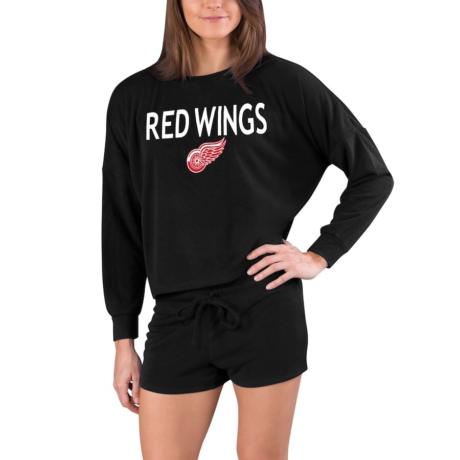 

Пижамный комплект Concepts Sport Detroit Red Wings, черный