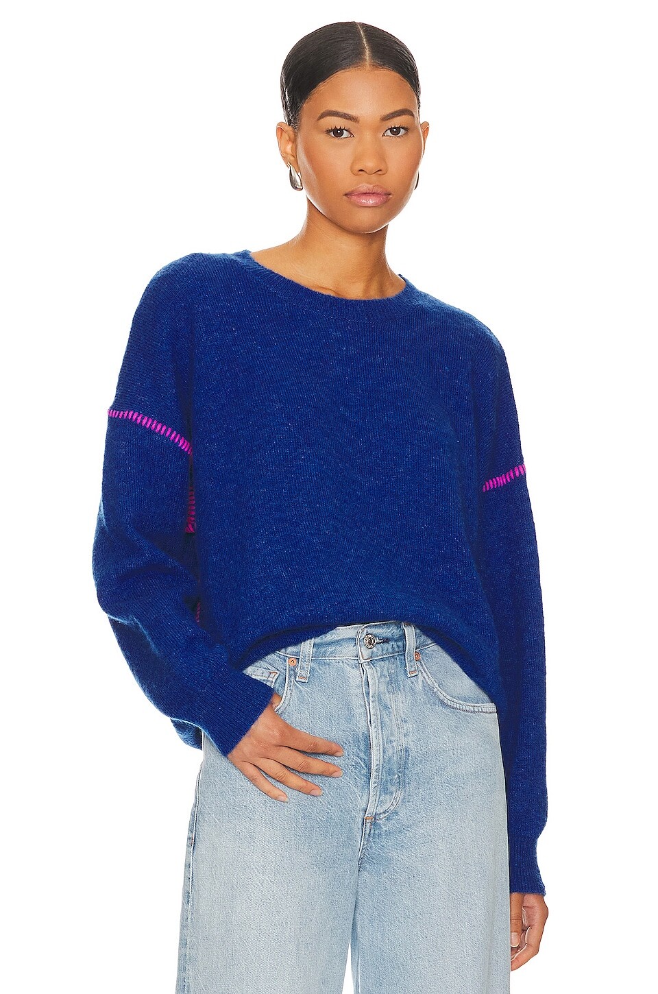 

Свитер SUNDRY Oversized, цвет Sapphire & Cerise