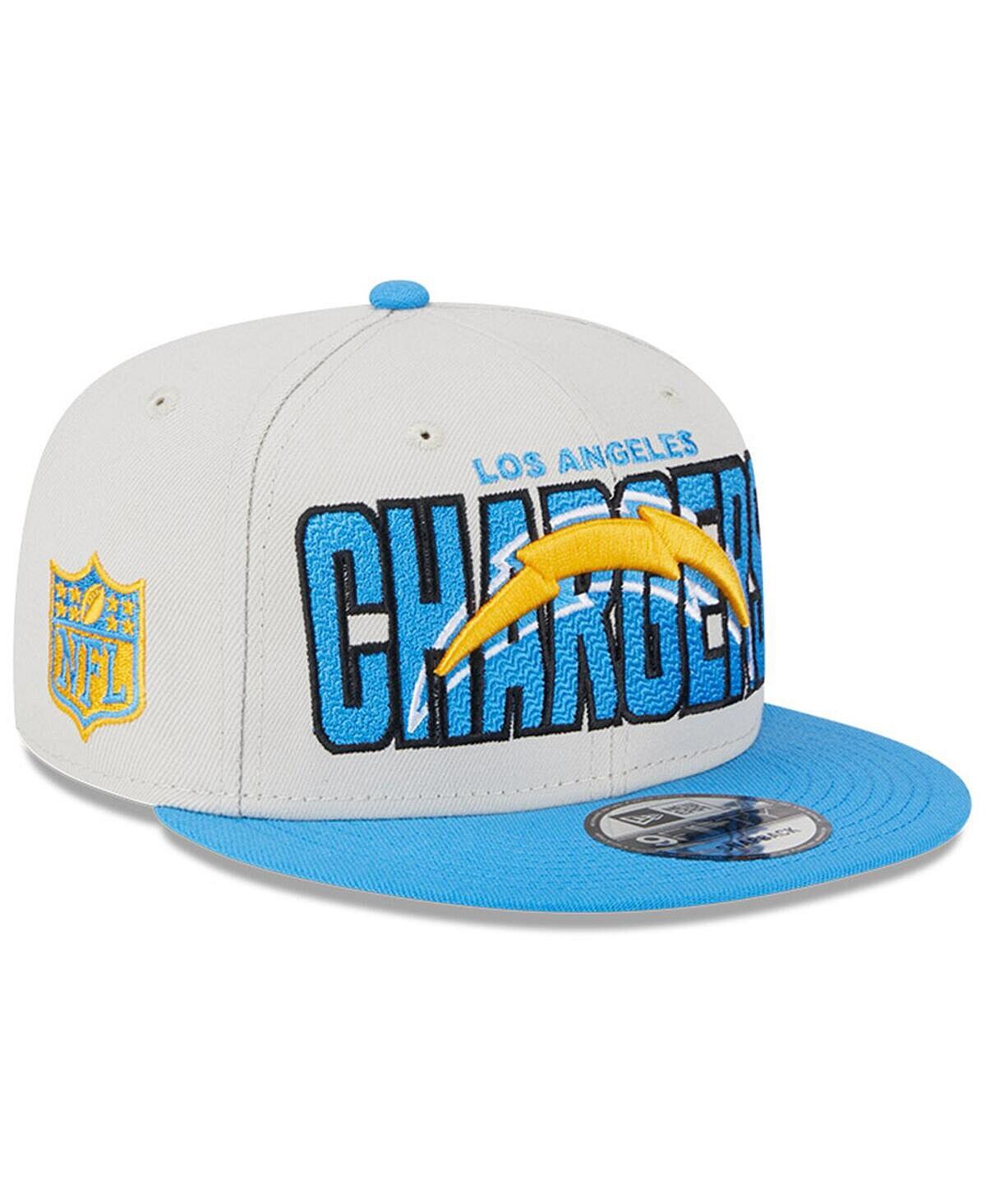 

Мужская регулируемая кепка Snapback Los Angeles Chargers 2023 NFL Draft 9FIFTY Stone, Powder Blue New Era