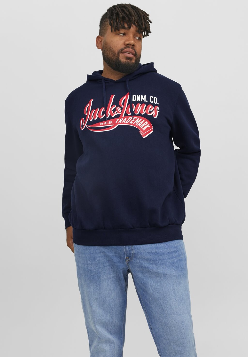

Толстовка JJELOGO COL NOOS PLS Jack & Jones, темно-синий пиджак