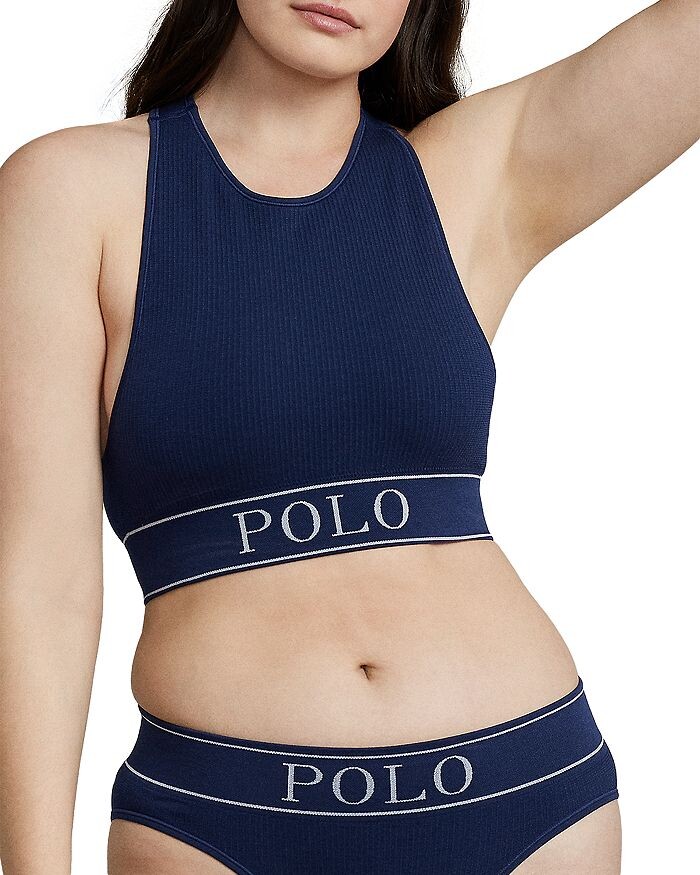 

Бесшовный удлиненный бюстгальтер в рубчик — 100% эксклюзив Polo Ralph Lauren