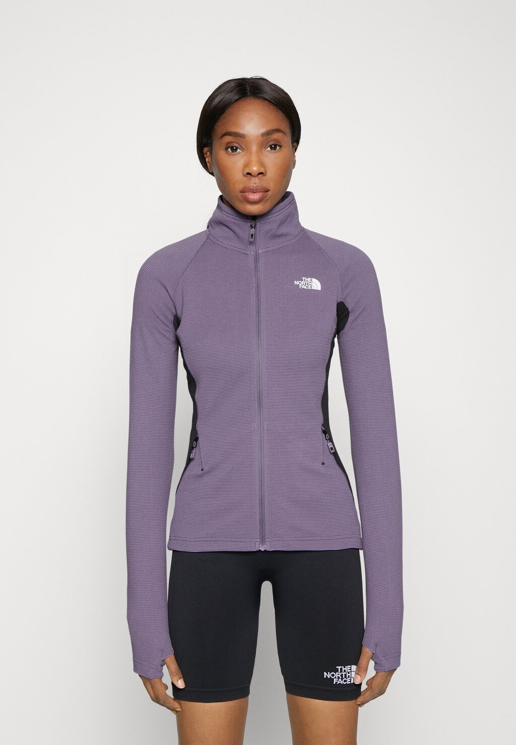 

Толстовка на молнии The North Face, фиолетовый