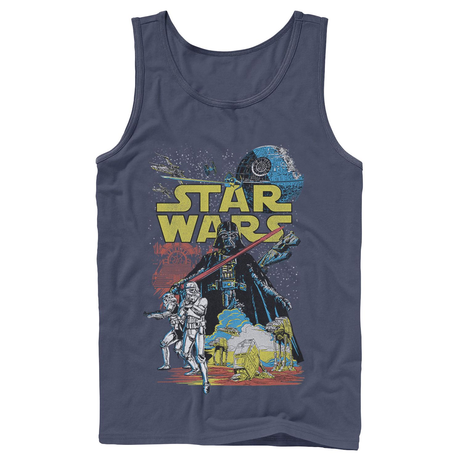 Мужская классическая майка с плакатом Star Wars Rebel мужская классическая футболка с графическим плакатом rebel star wars светло синий