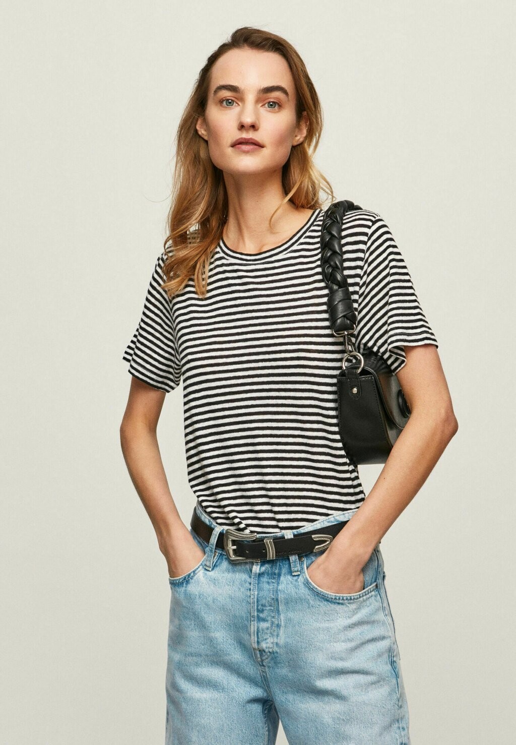 

Футболка с принтом Pepe Jeans, черный