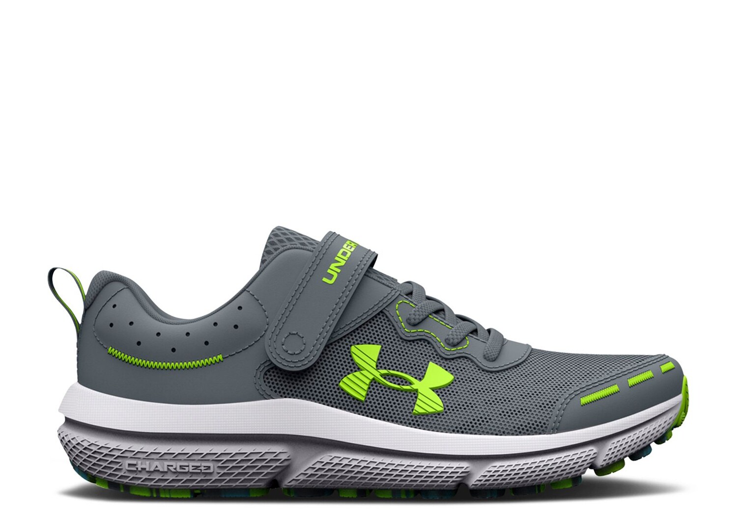 Кроссовки Under Armour Assert 10 Ac Ps 'Gravel Lime Surge', серый