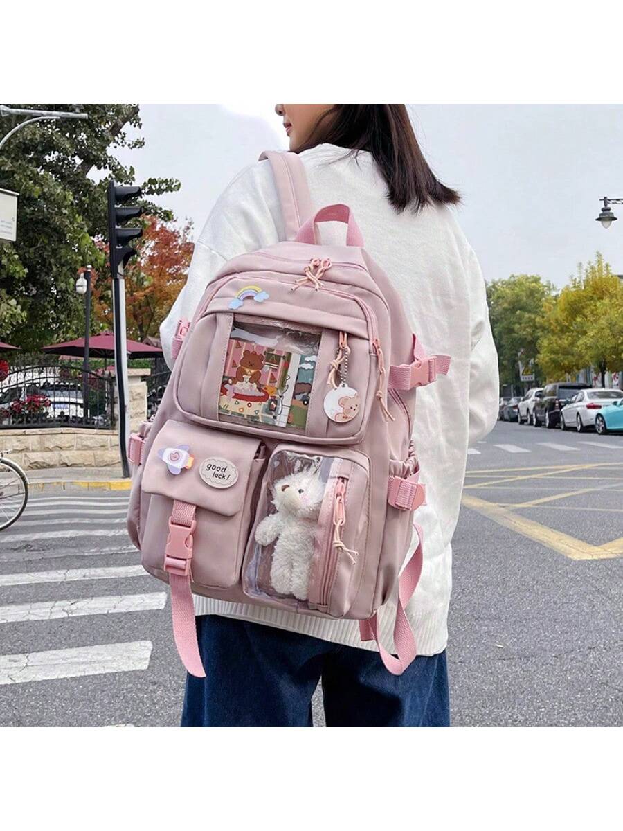 2023 милые женские рюкзаки, розовый