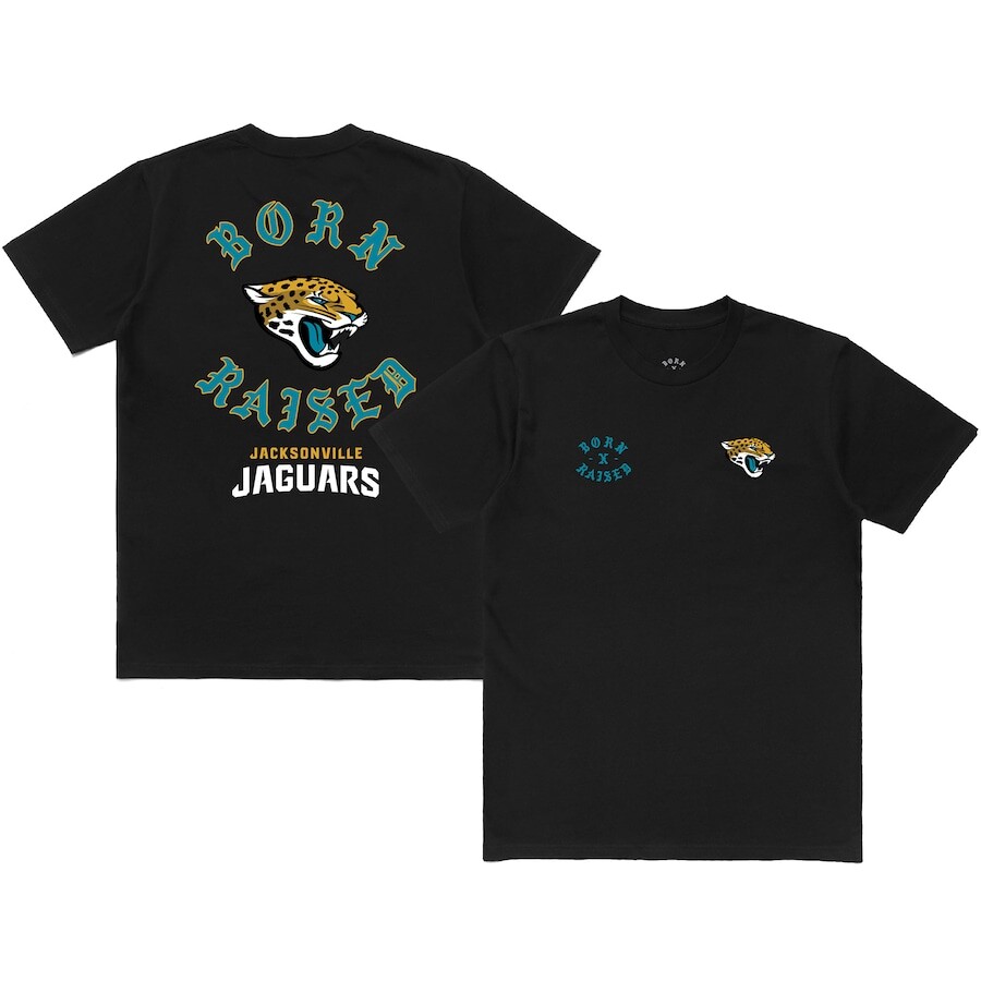 

Футболка с коротким рукавом Born x Raised Jacksonville Jaguars, черный
