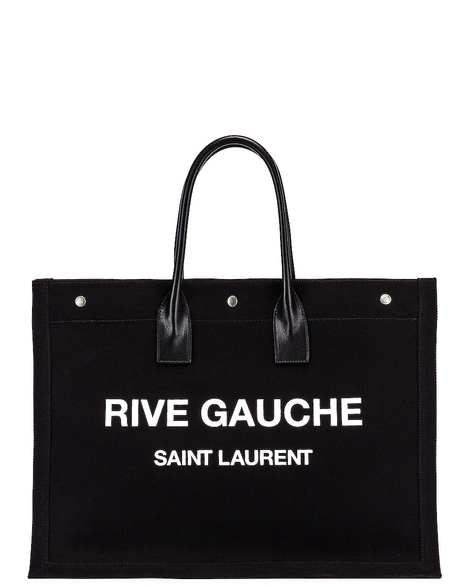 

Сумка Saint Laurent Rive Gauche Tote, цвет Black & White