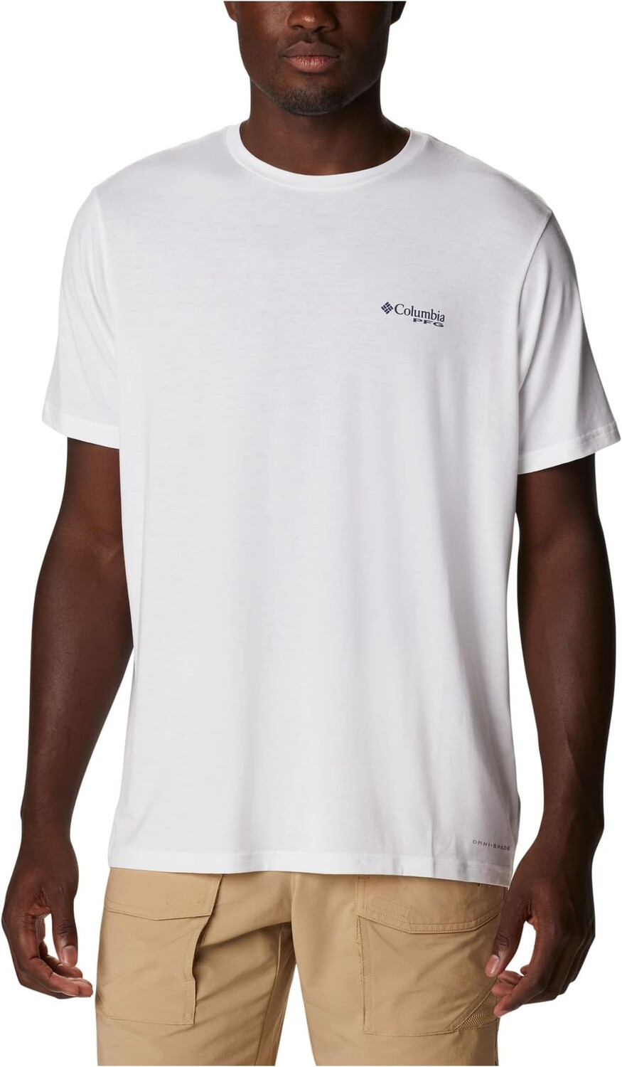 

Футболка Columbia PFG Fish Flag Tech Tee Short Sleeve, цвет White/Red Spark Gradient