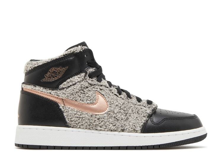 

Кроссовки AIR JORDAN 1 RETRO HIGH GS 'FLEECE', черный
