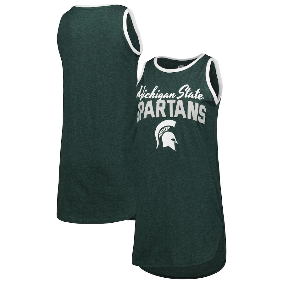 

Ночная рубашка Concepts Sport Michigan State Spartans, зеленый
