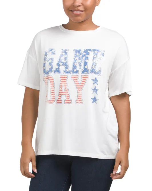 

Футболка Game Day с короткими рукавами Made In USA Gilli, белый