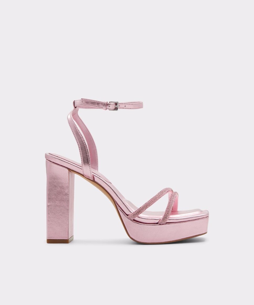 

Женские розовые босоножки на каблуке с квадратным носком Aldo, розовый