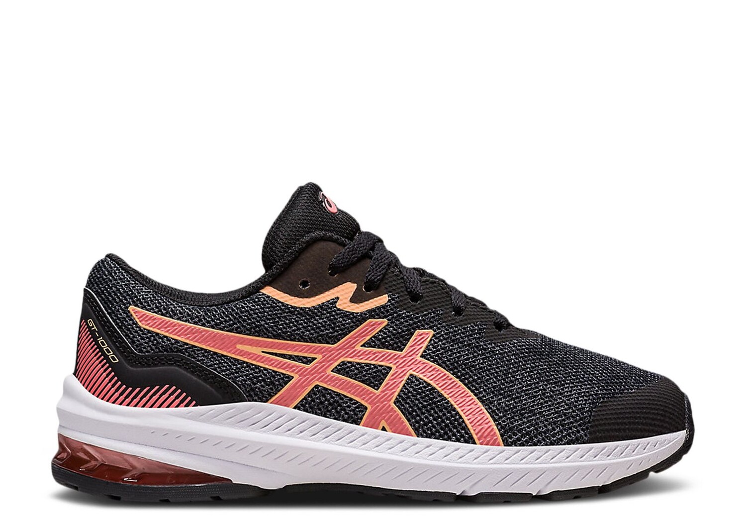 

Кроссовки ASICS Gt 1000 11 Gs 'Black Papaya', черный