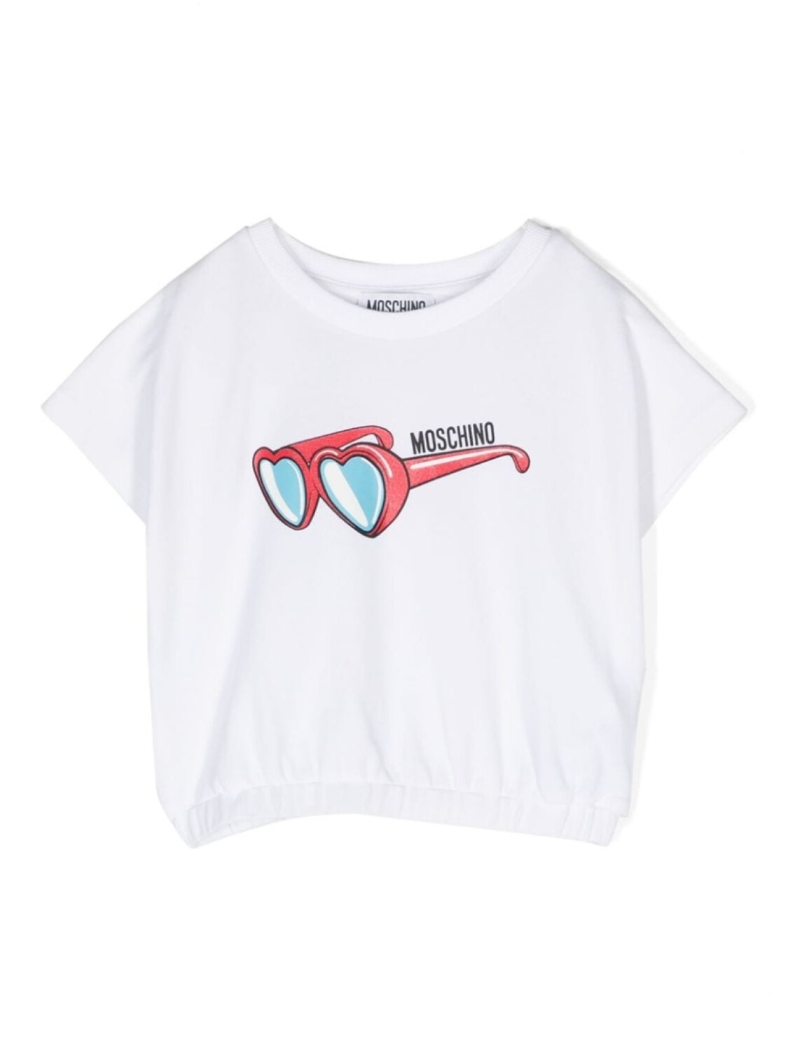 

Moschino Kids футболка с графичным принтом, белый