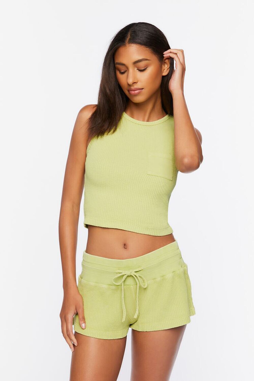 

Тепловые шорты для отдыха Forever 21, зеленый