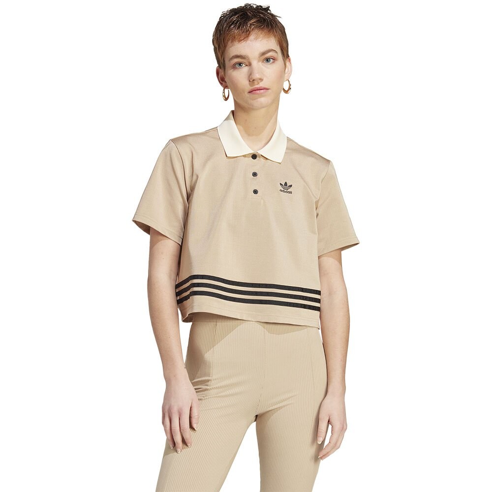 

Поло с коротким рукавом adidas Originals, бежевый