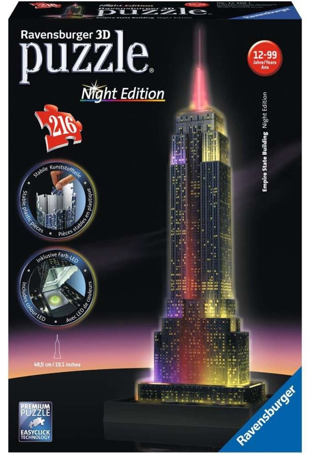 

Пазл EMPIRE STATE BUILDING NIGHT EDITION Ravensburger, цвет multi coloured